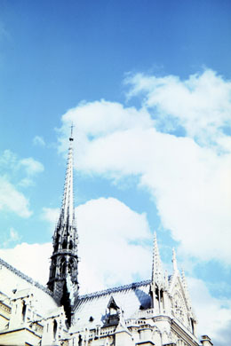 foto della guglia di Notre Dame